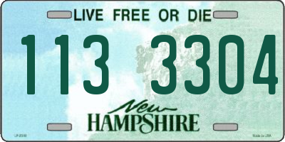 NH license plate 1133304