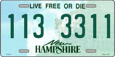 NH license plate 1133311