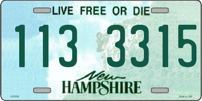 NH license plate 1133315