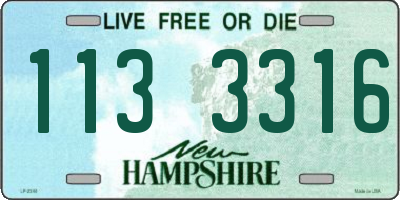 NH license plate 1133316