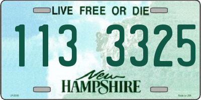 NH license plate 1133325