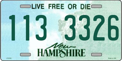 NH license plate 1133326