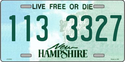 NH license plate 1133327