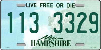 NH license plate 1133329