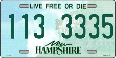 NH license plate 1133335