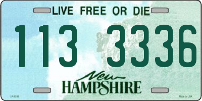 NH license plate 1133336