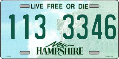 NH license plate 1133346