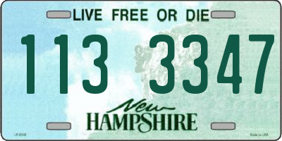 NH license plate 1133347