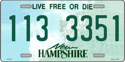 NH license plate 1133351