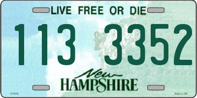 NH license plate 1133352