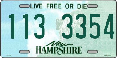 NH license plate 1133354