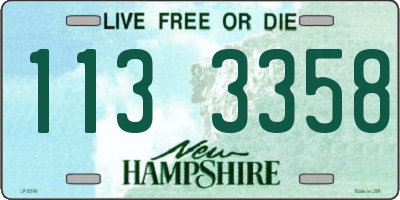 NH license plate 1133358