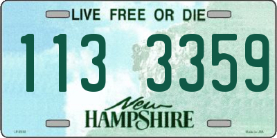 NH license plate 1133359