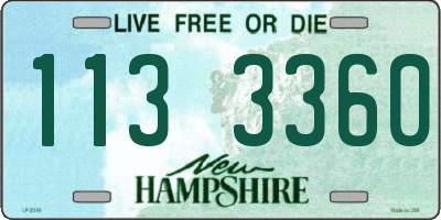 NH license plate 1133360