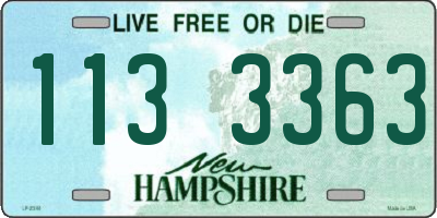 NH license plate 1133363