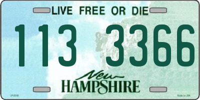 NH license plate 1133366