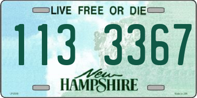 NH license plate 1133367