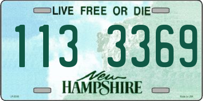 NH license plate 1133369