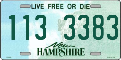NH license plate 1133383