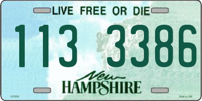 NH license plate 1133386