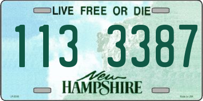 NH license plate 1133387
