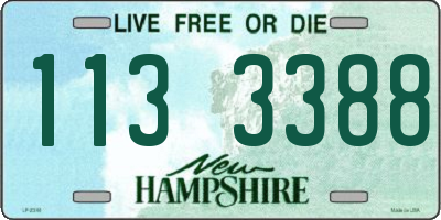 NH license plate 1133388