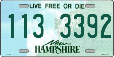 NH license plate 1133392