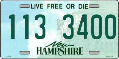 NH license plate 1133400