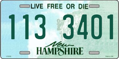 NH license plate 1133401