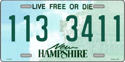 NH license plate 1133411