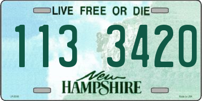 NH license plate 1133420