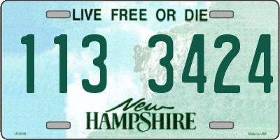 NH license plate 1133424
