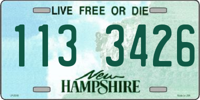 NH license plate 1133426