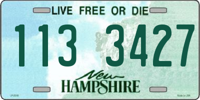 NH license plate 1133427