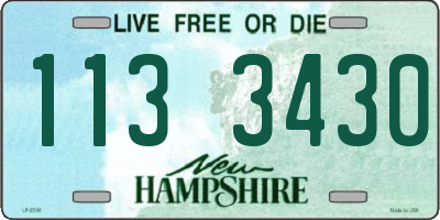 NH license plate 1133430