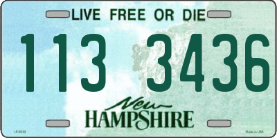 NH license plate 1133436