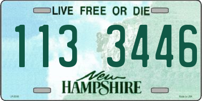 NH license plate 1133446