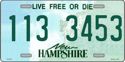 NH license plate 1133453