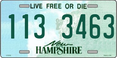 NH license plate 1133463
