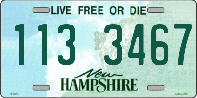 NH license plate 1133467