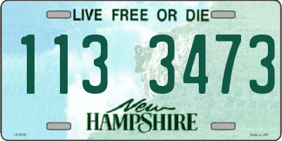 NH license plate 1133473
