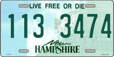 NH license plate 1133474