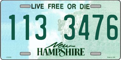 NH license plate 1133476