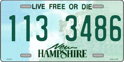 NH license plate 1133486