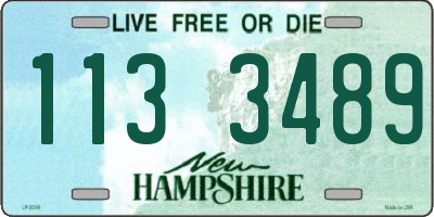 NH license plate 1133489