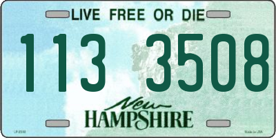 NH license plate 1133508