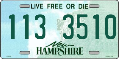 NH license plate 1133510
