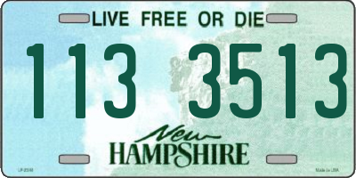 NH license plate 1133513