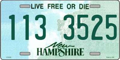 NH license plate 1133525