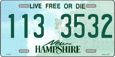 NH license plate 1133532